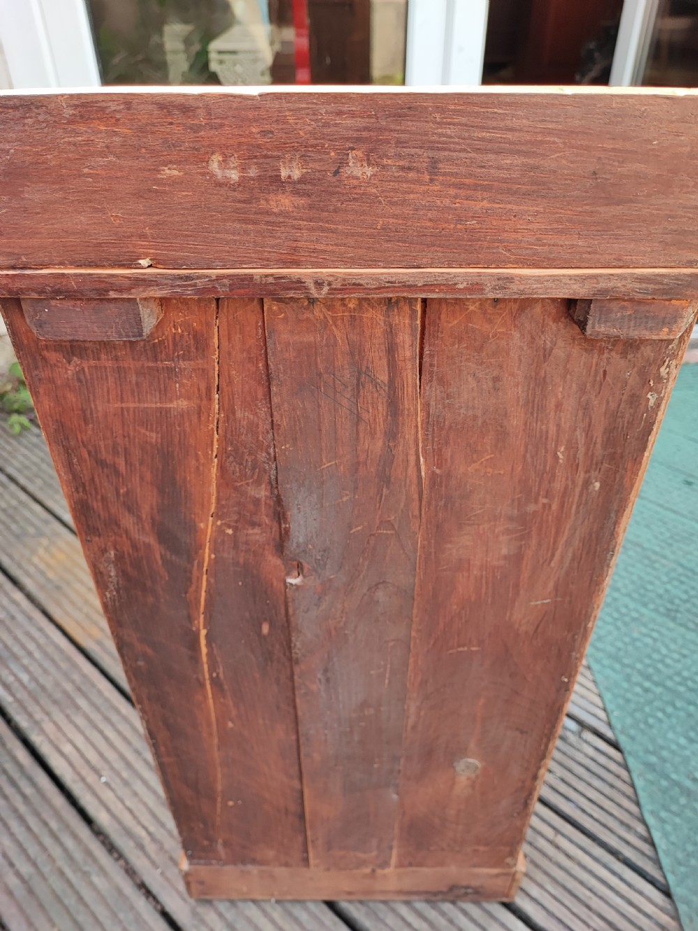Victorian pine bedside cabinet. View VI
