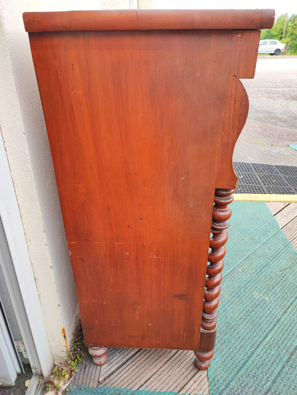 A large mahogany Scottish chest of drawers. View II