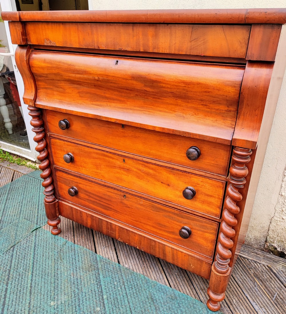 A large mahogany Scottish chest of drawers. View V