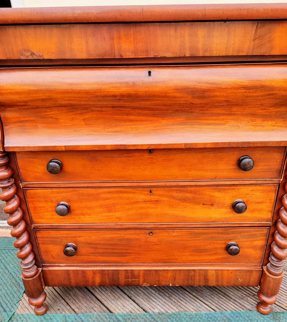 A large mahogany Scottish chest of drawers. View VI