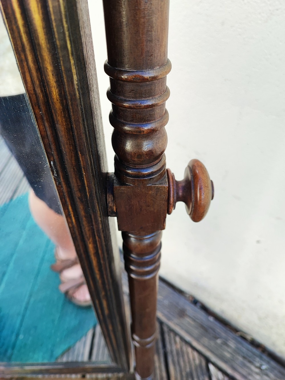Regency mahogany cheval mirror  View VII