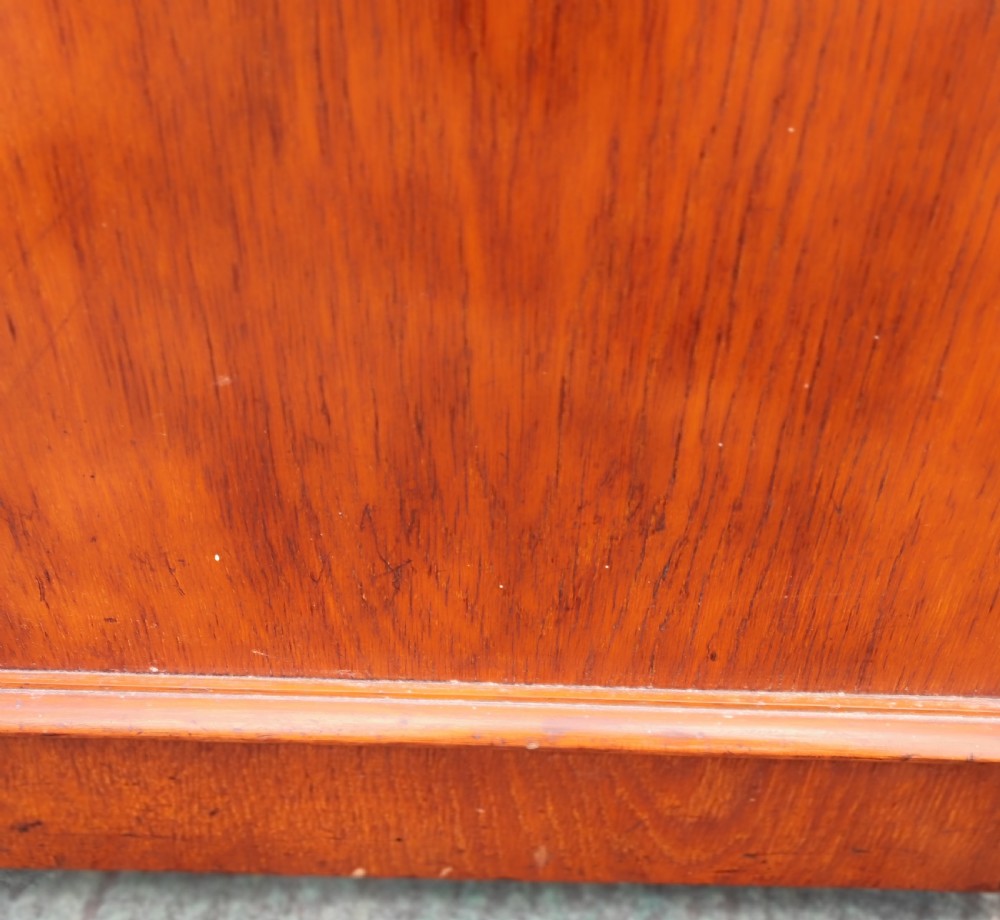 A Victorian oak pedestal desk. View XV