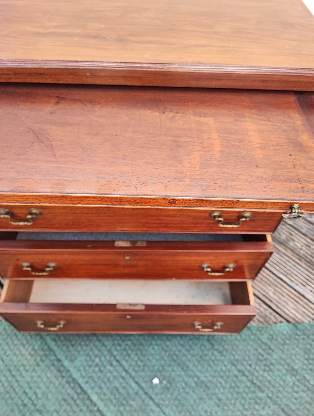 Antique small mahogany chest of drawers. View IX