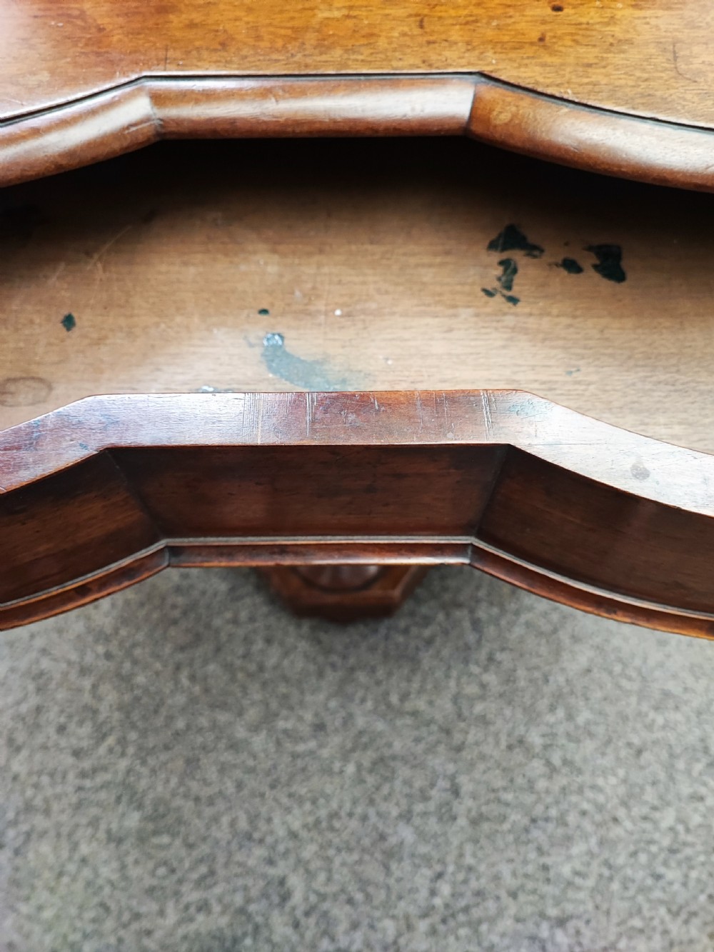 Antique mahogany hall or console table. View II