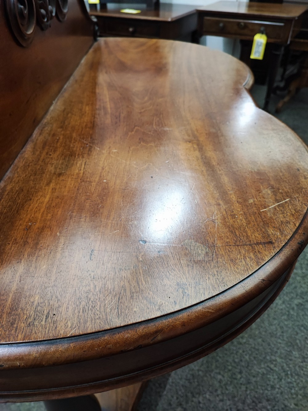 Antique mahogany hall or console table. View IV