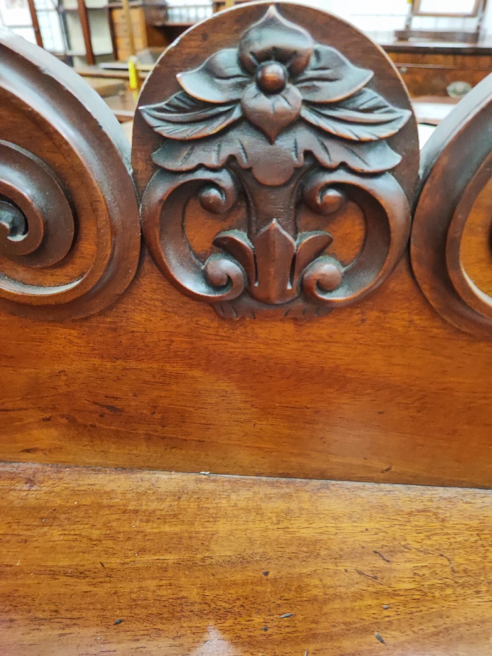 Antique mahogany hall or console table. View VI