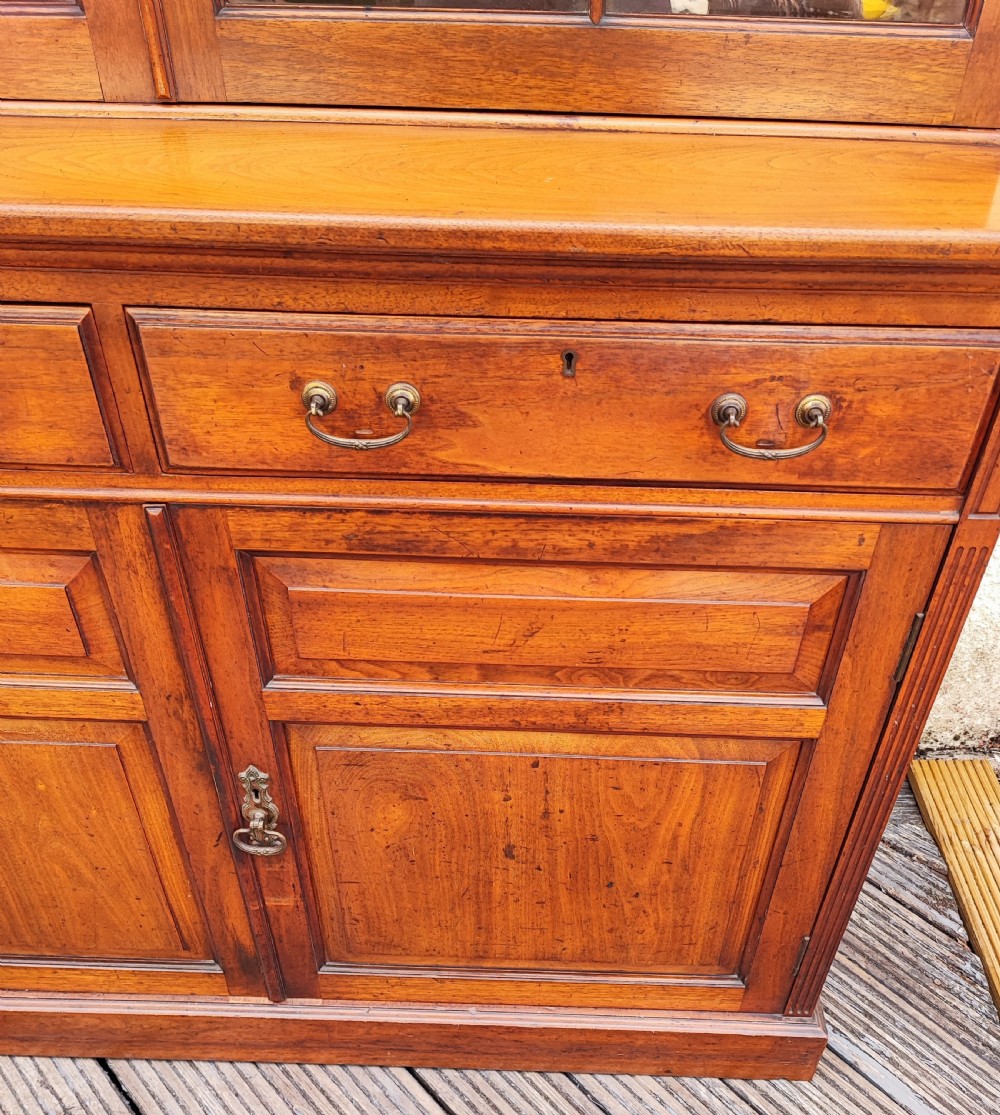 Quality Victorian 2 door bookcase. View X