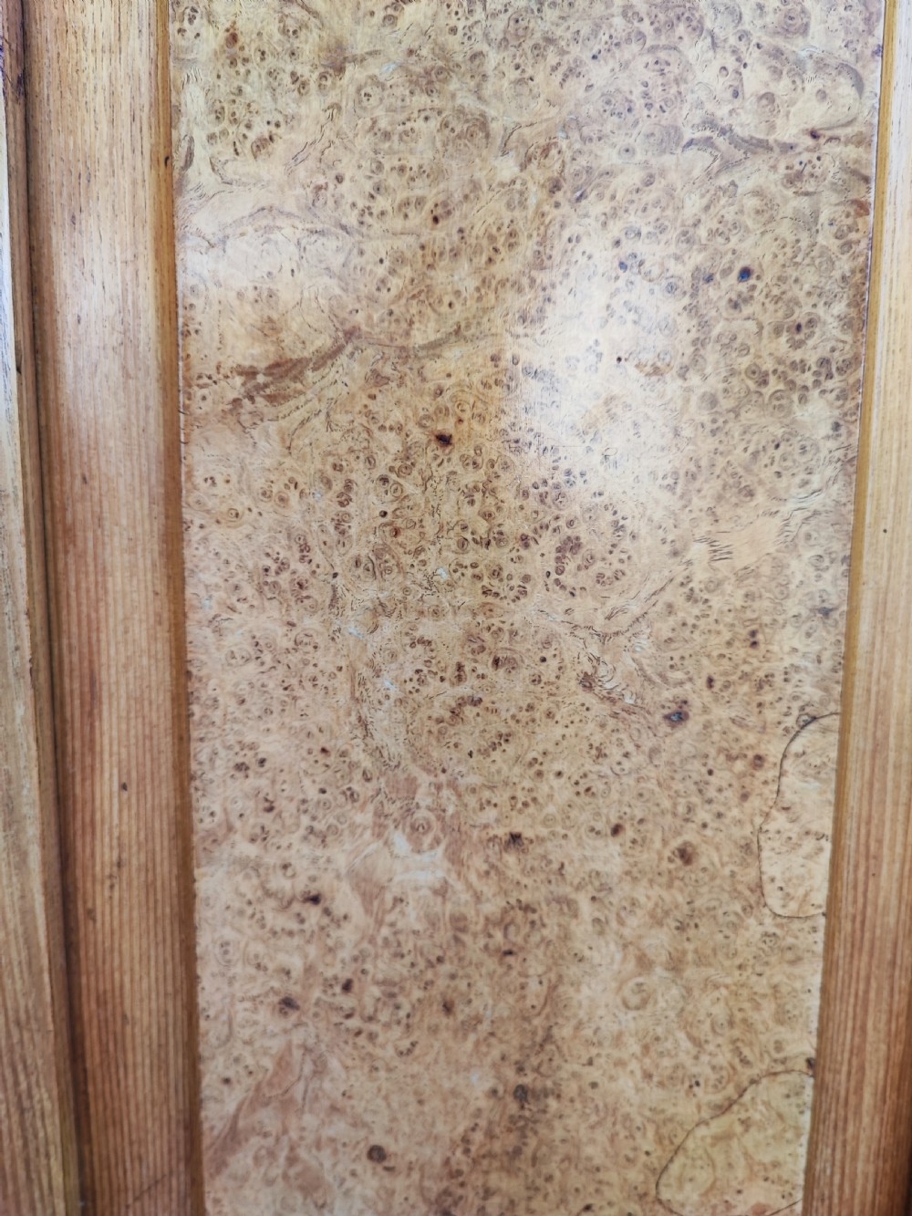 Superb Victorian walnut 3 door combination wardrobe. View X