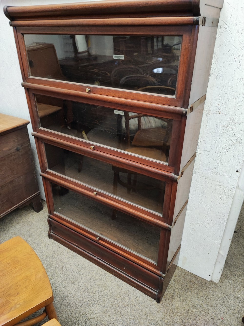 Antique mahogany 4 stack globe wernicke bookcase  View VIII