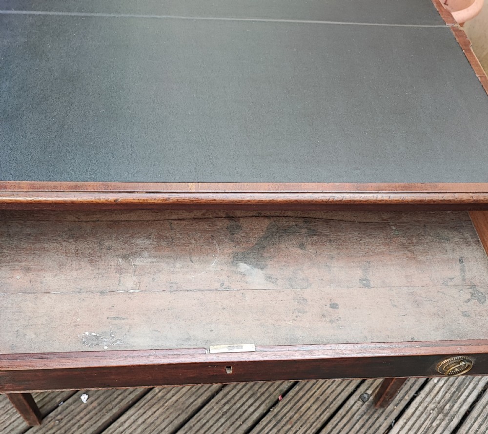 Georgian mahogany side or card table. View VI