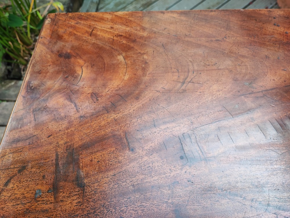 Georgian mahogany side or card table. View X