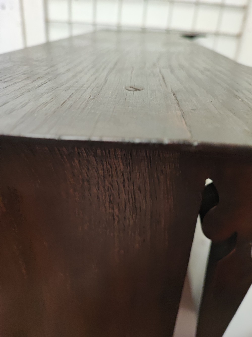 Fine example of an art's and crafts oak bureau bookcase. View XI