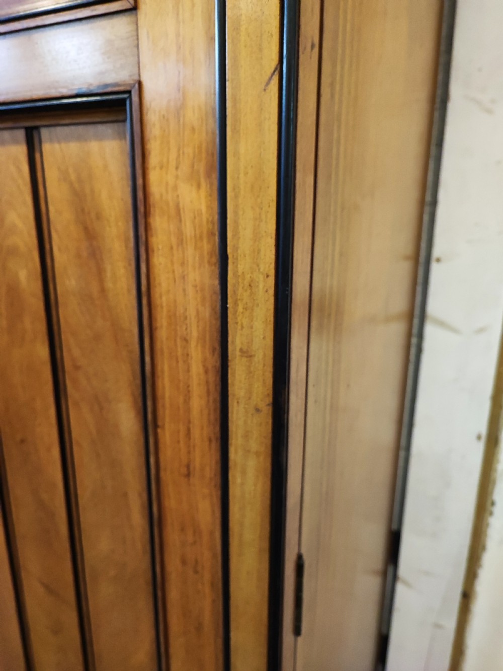 Superb Victorian arts and crafts  2 door wardrobe. Attr to Gillows  View XV