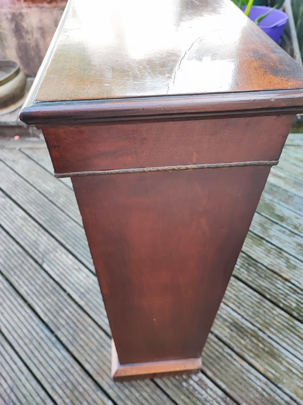 Victorian inlaid and burr walnut 2 door pier display cabinet. View II