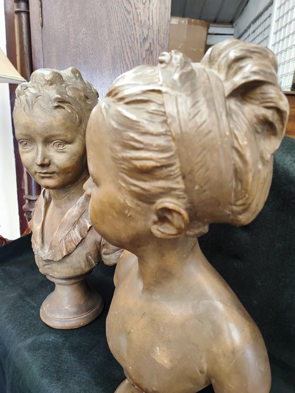 A fine pair of French terracotta busts.