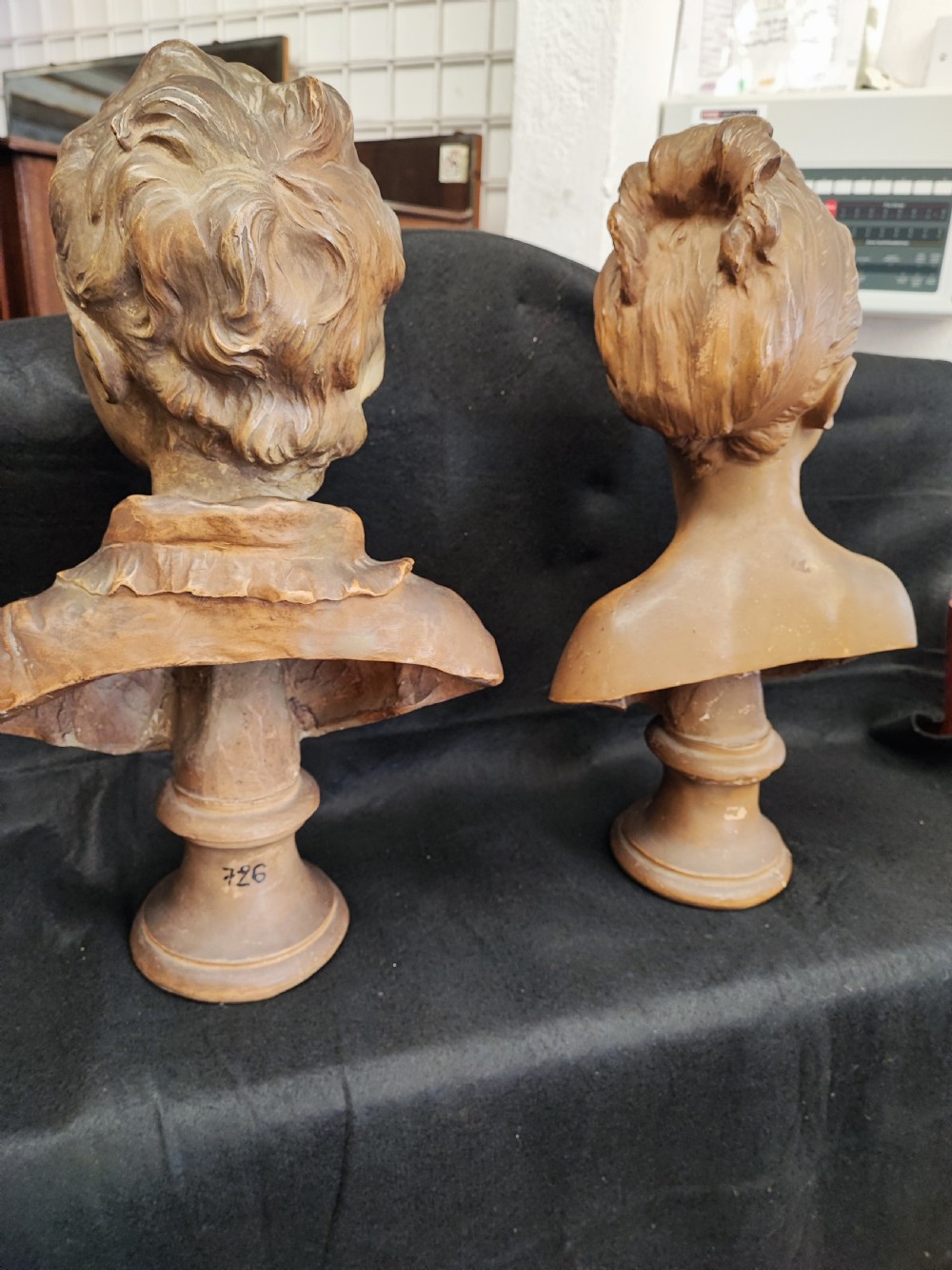 A fine pair of French terracotta busts. View XXIV