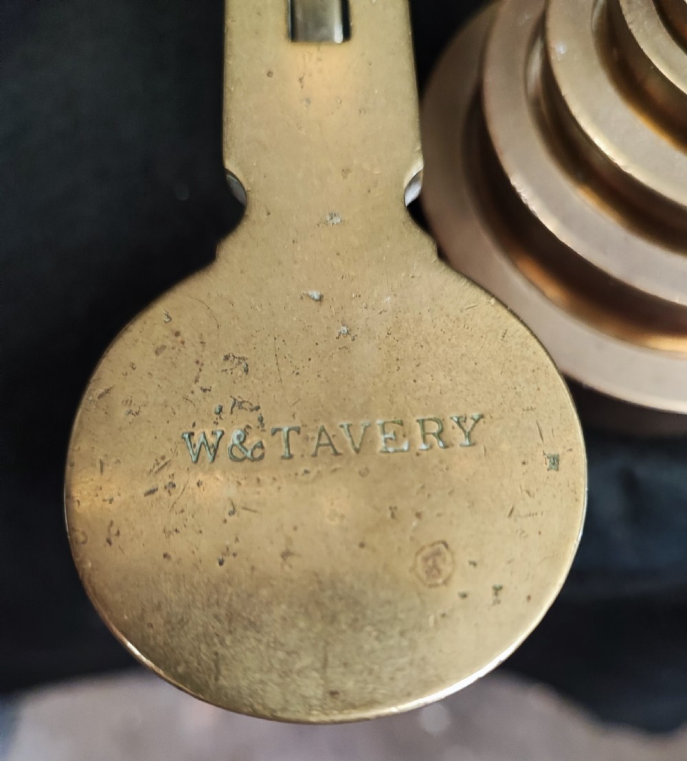 19c set of brass scales.  View II