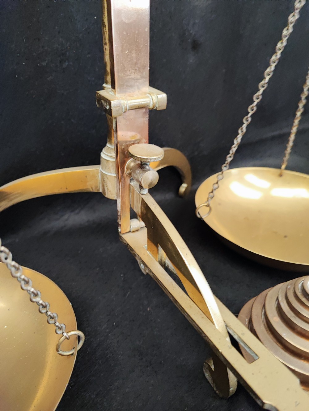 19c set of brass scales.  View VI