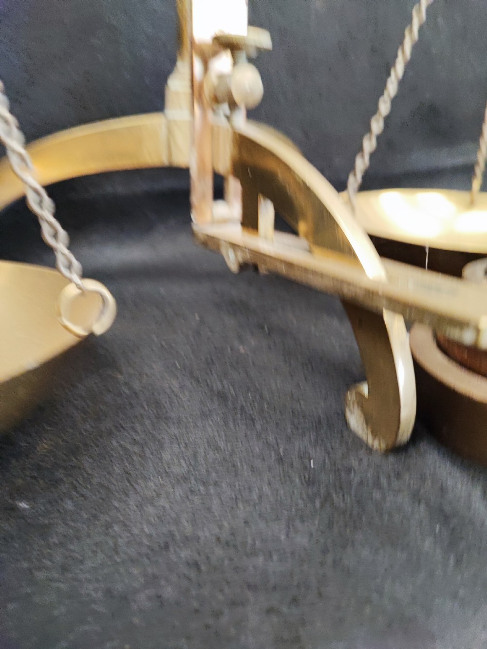 19c set of brass scales.  View IX