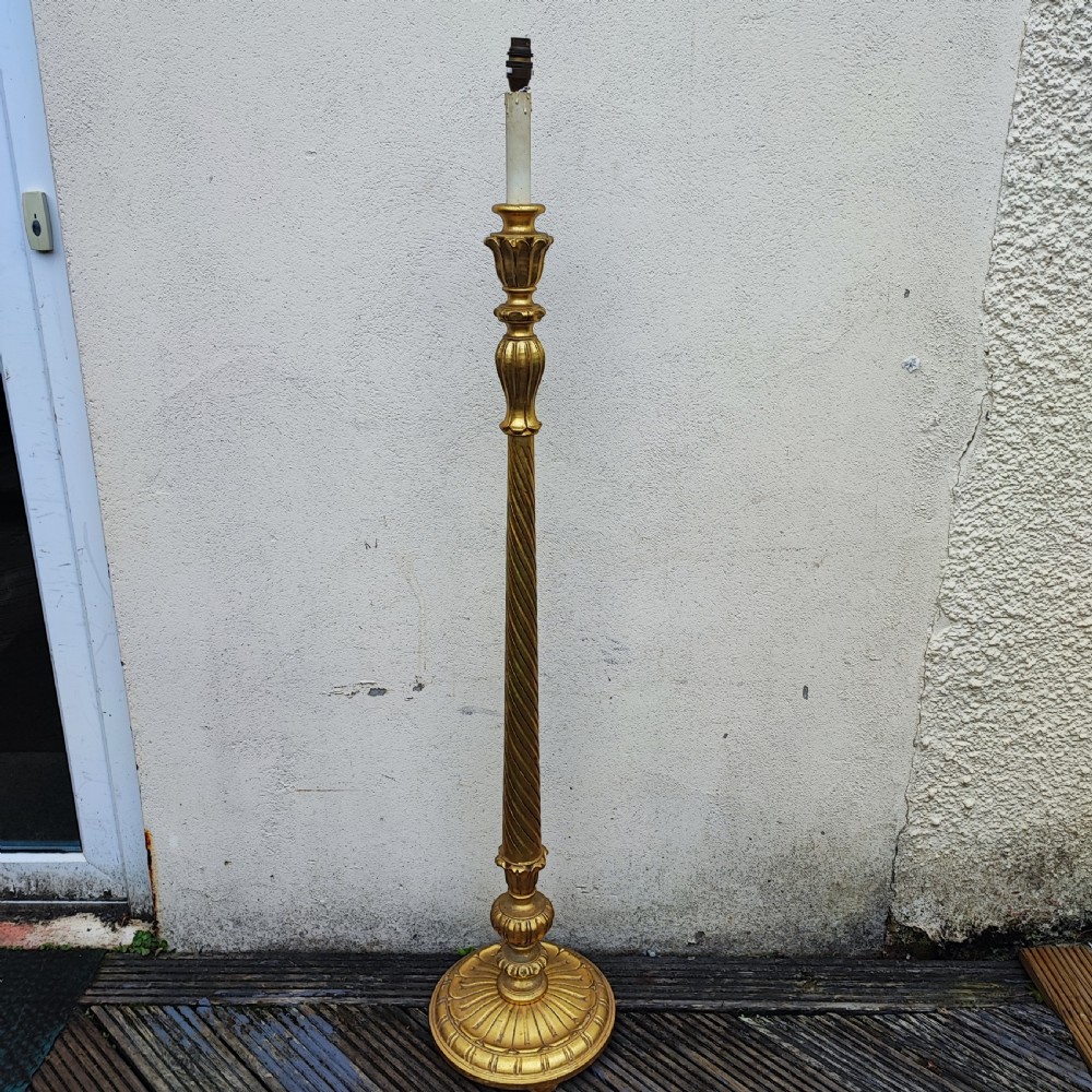 Italian giltwood standard  lamp