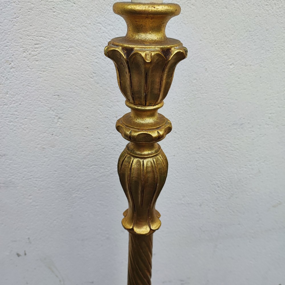 Italian giltwood standard  lamp View V