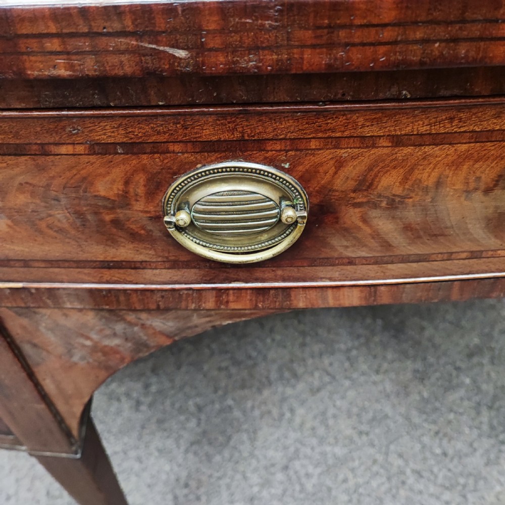 Georgian bow front inlaid sideboard View IV