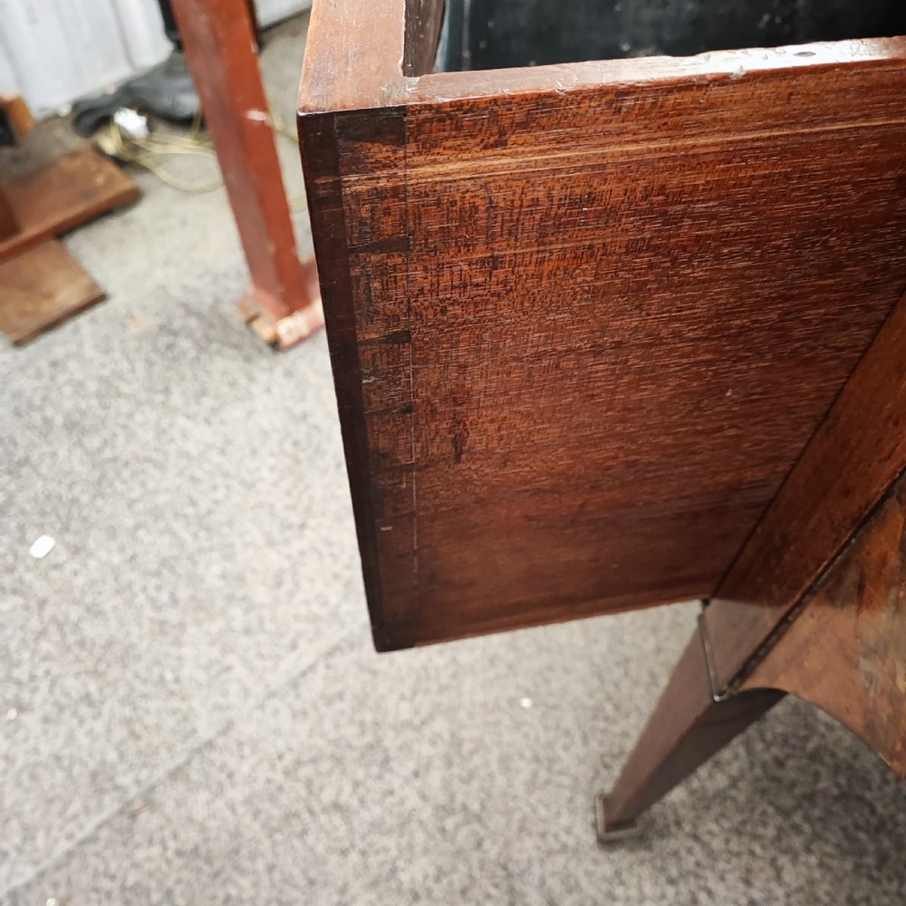 Georgian bow front inlaid sideboard View X