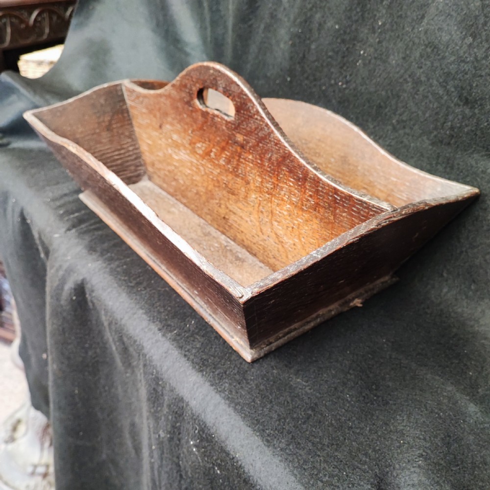 Georgian oak cutlery tray