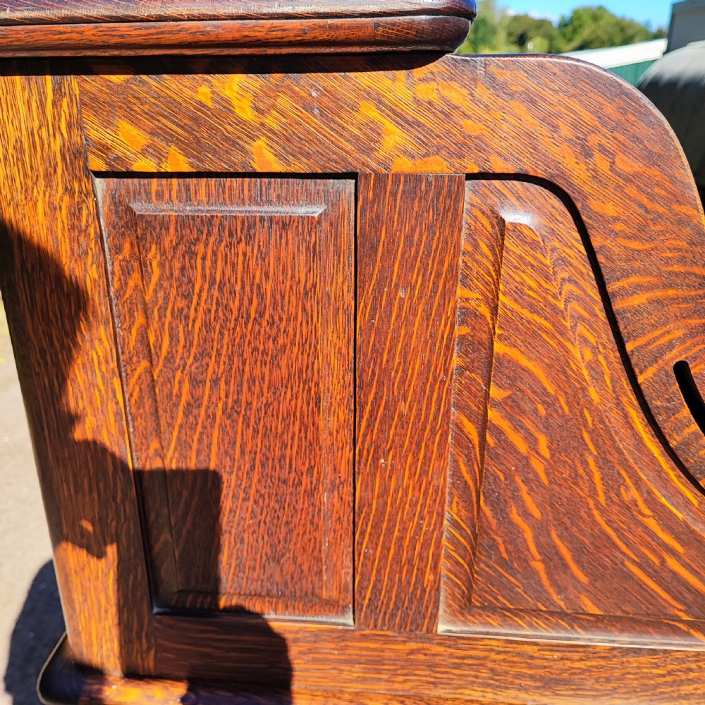 Superb antique oak rolltop desk  View III