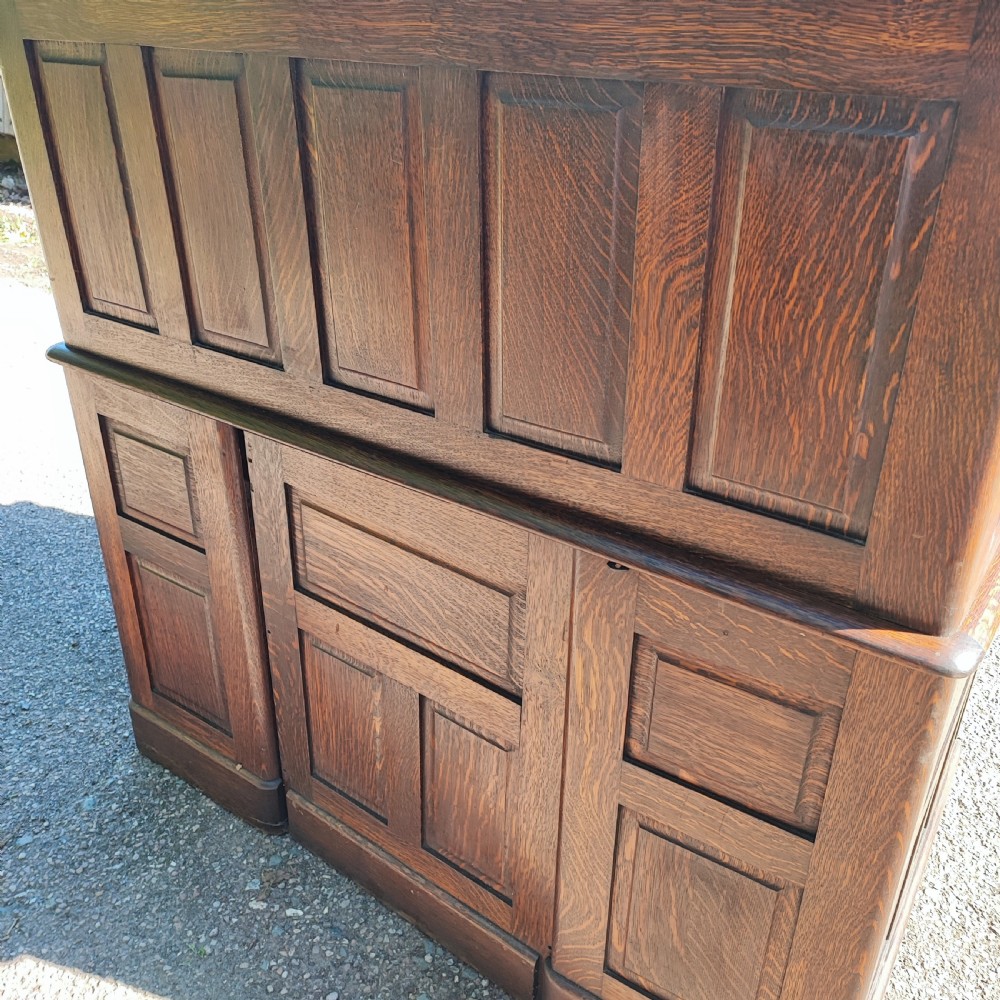 Superb antique oak rolltop desk  View VI