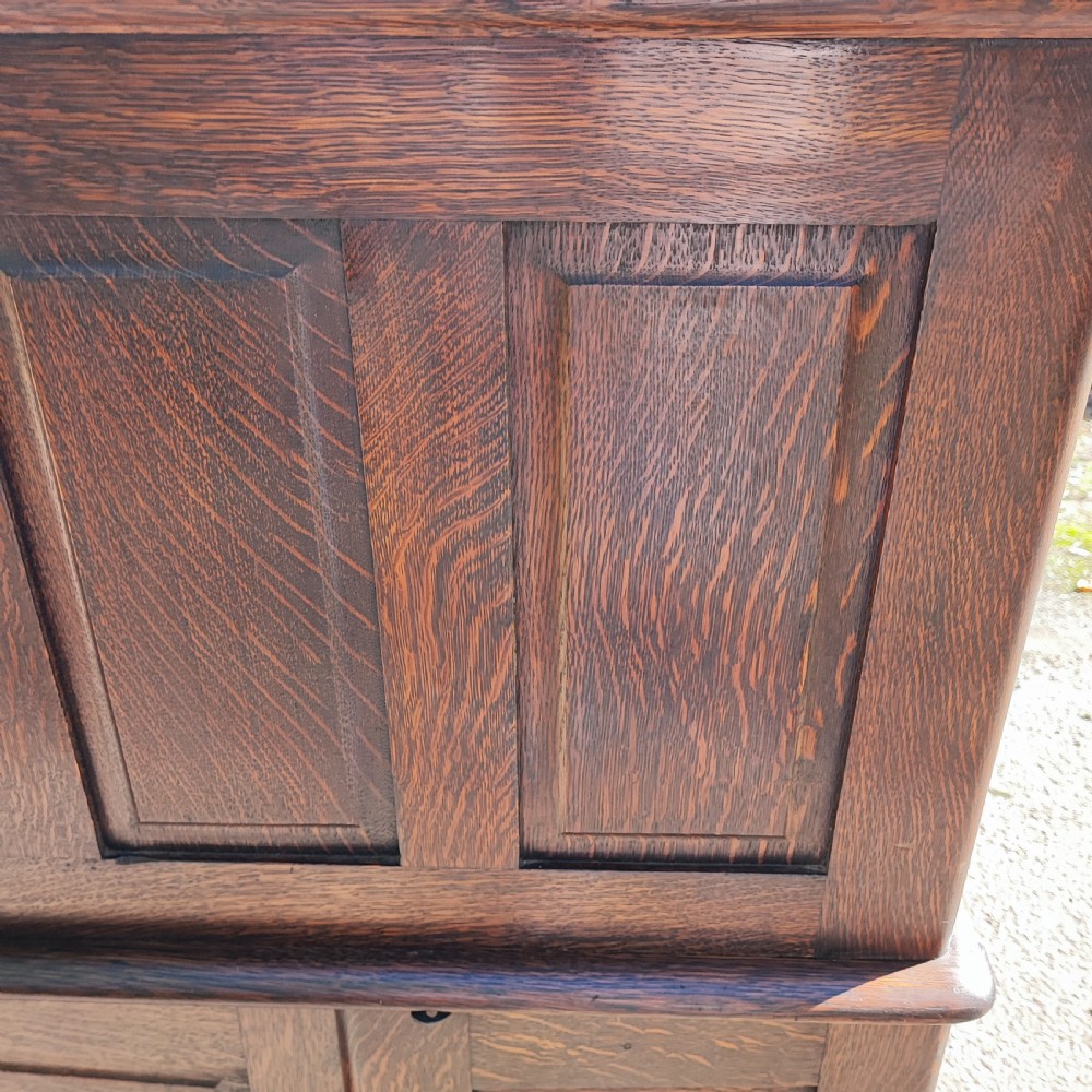 Superb antique oak rolltop desk  View VII