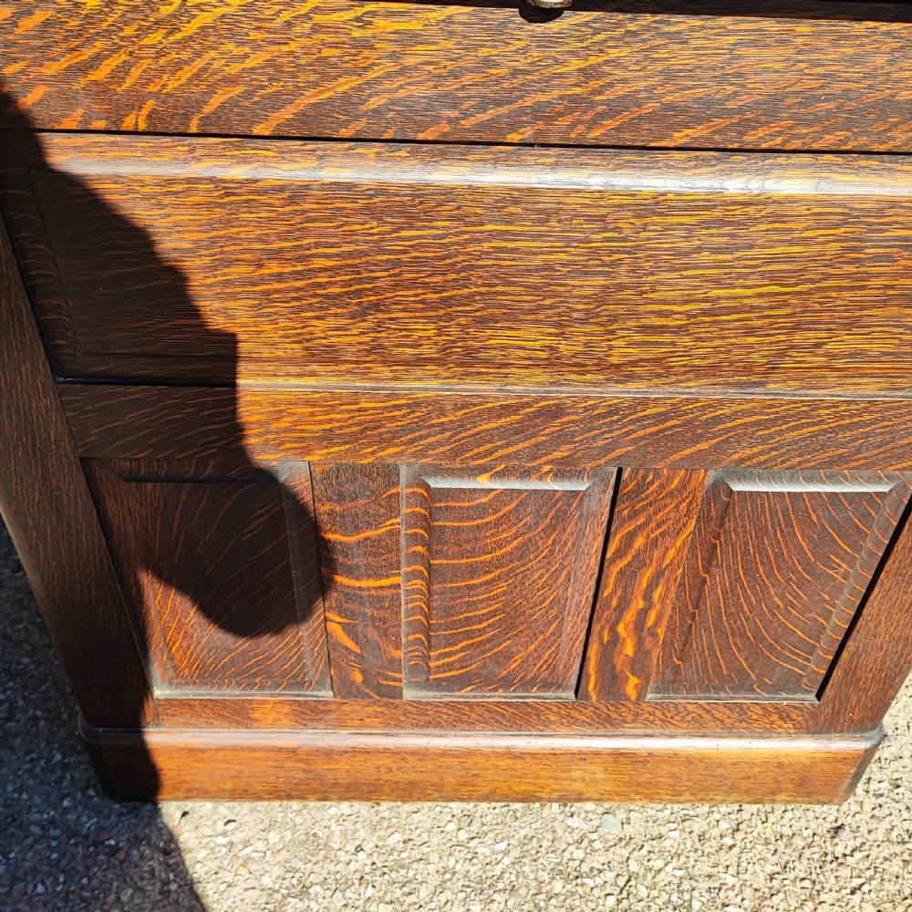 Superb antique oak rolltop desk  View X