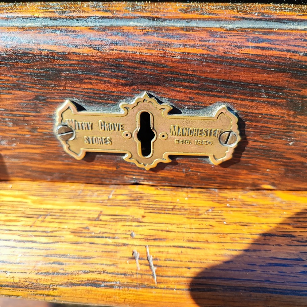 Superb antique oak rolltop desk  View XII