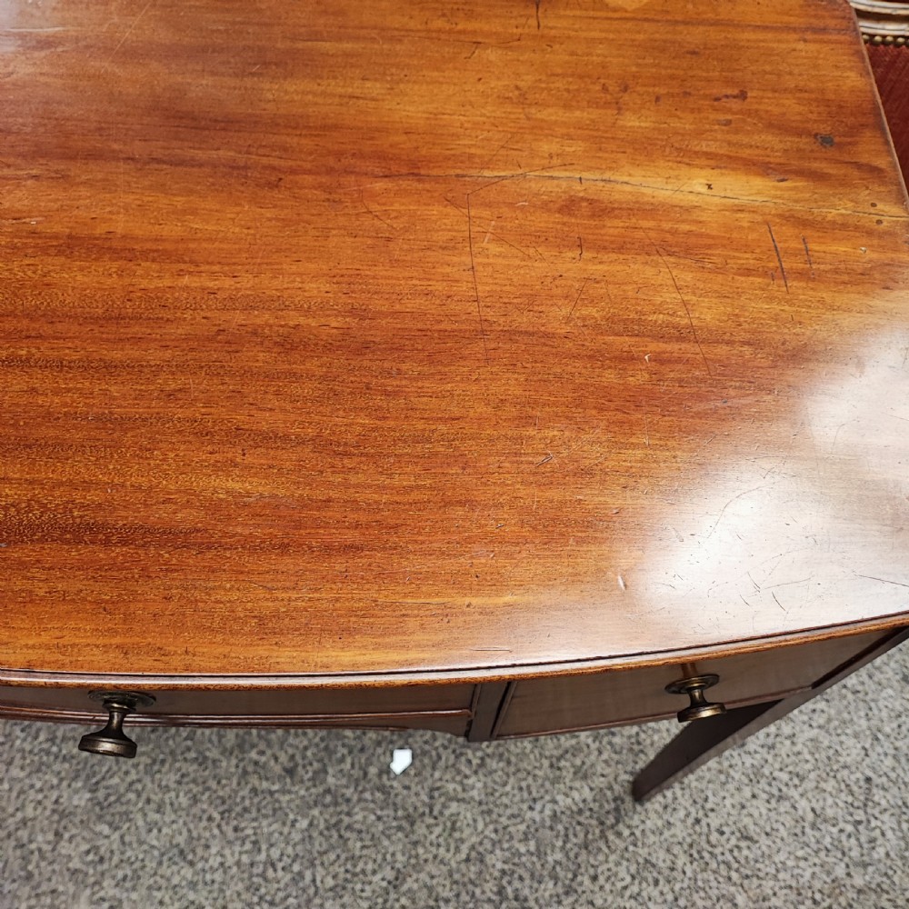 Georgian mahogany writing or dressing table View IV