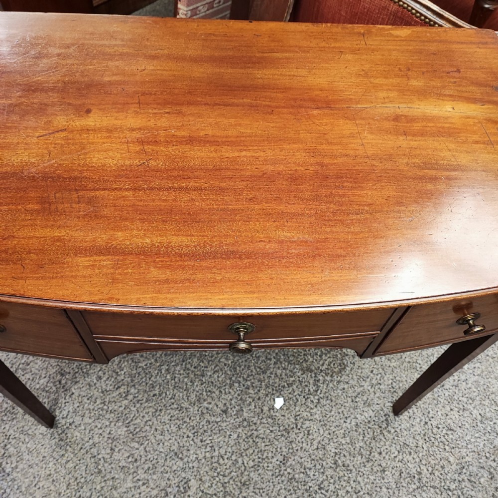 Georgian mahogany writing or dressing table View VIII