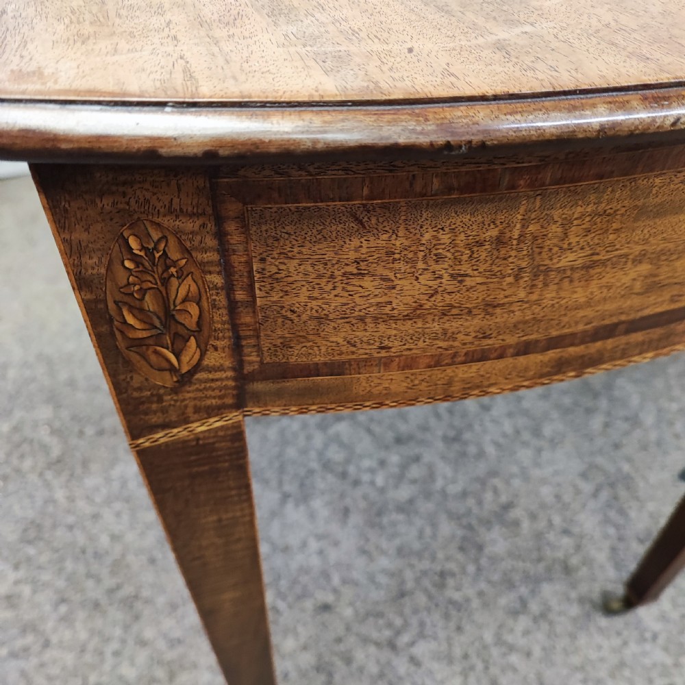 Superb Georgian inlaid mahogany Pembroke table View XV