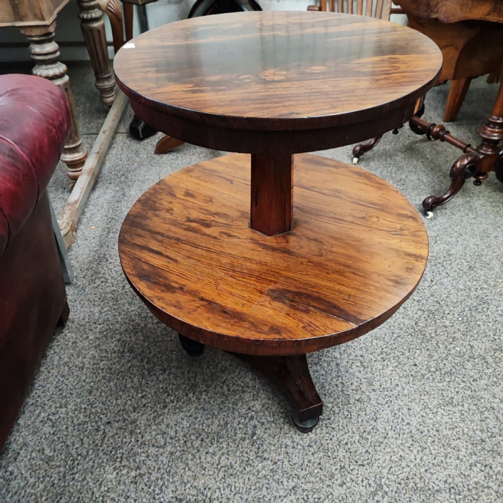 Regency small  2 tier rosewood lamp table