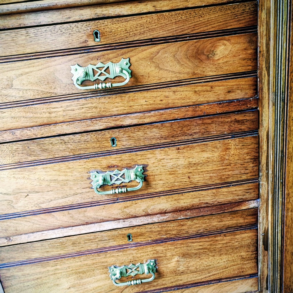 Good Edwardian mahogany compactum wardrobe View IV