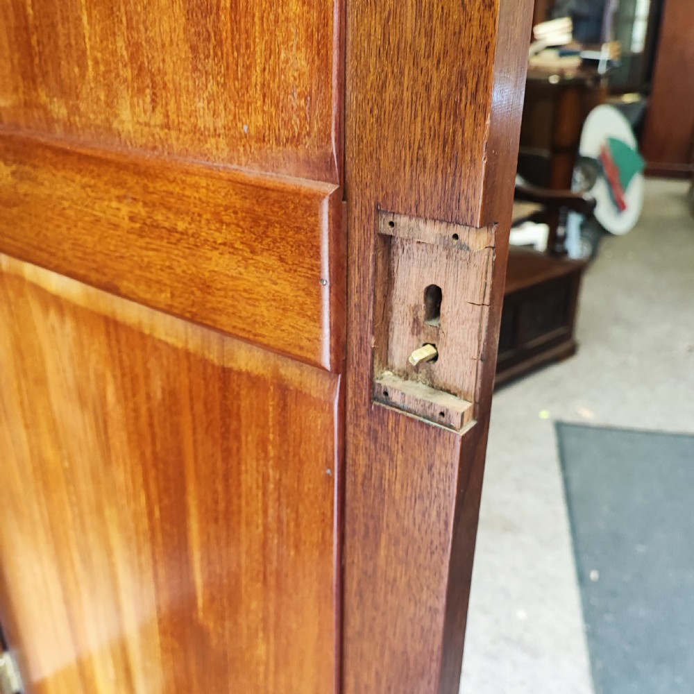Good Edwardian mahogany compactum wardrobe View VI