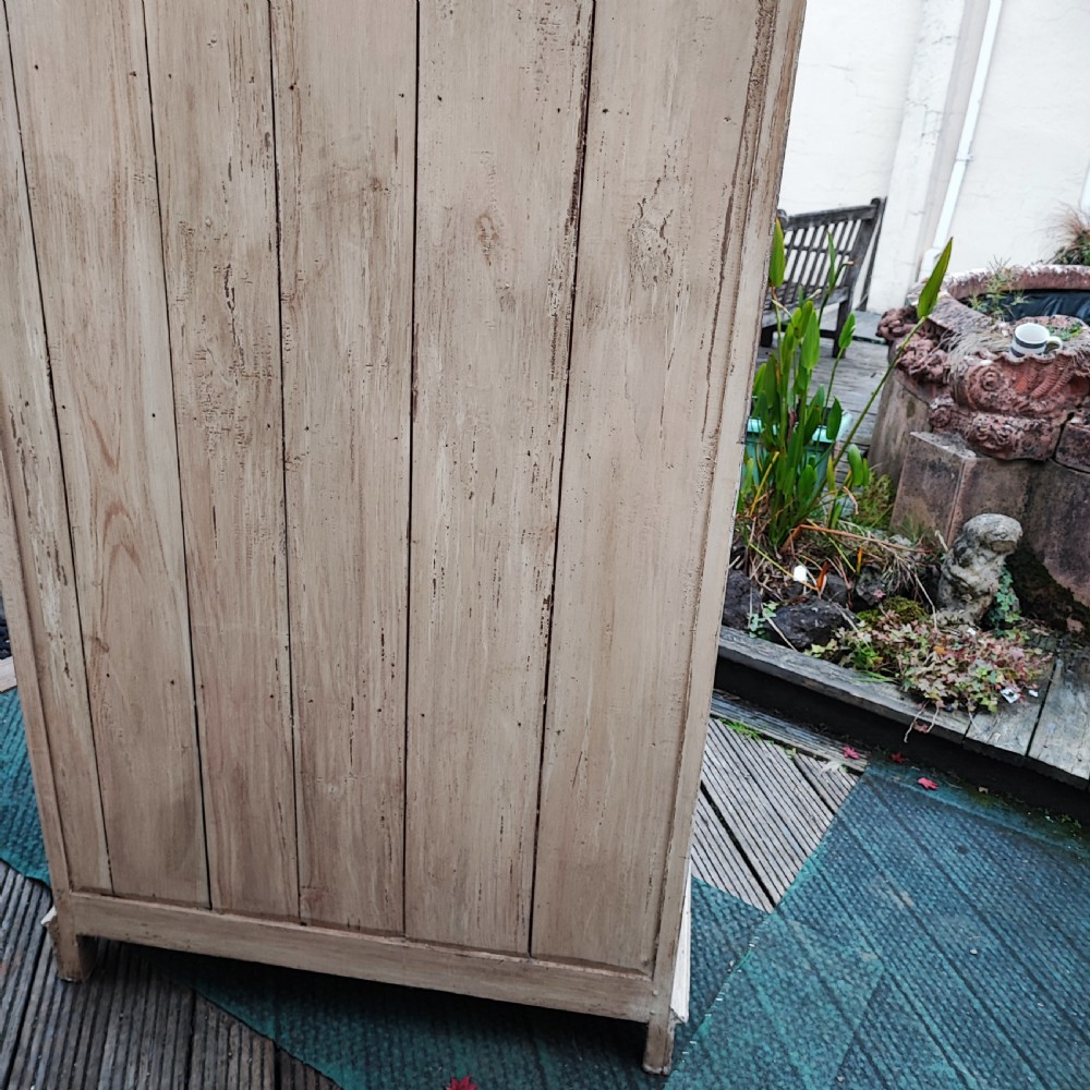 Superb Scandinavian painted pine bookcase cabinet View VII