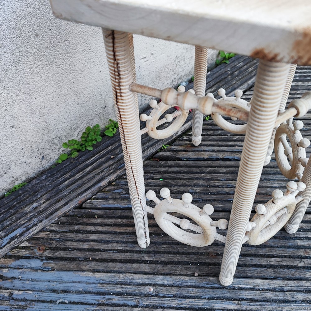 Small painted arts and crafts occasional side table View II