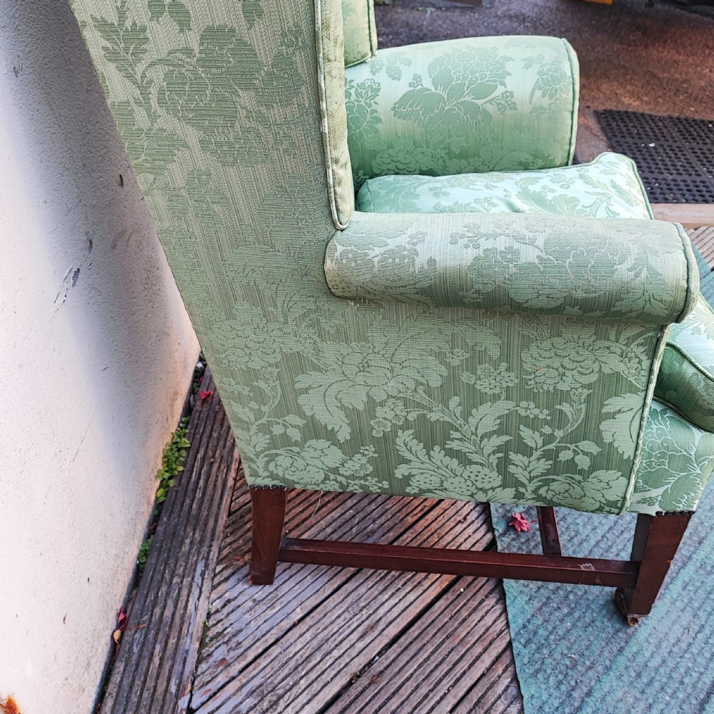 Superb antique wing arm chair View VIII