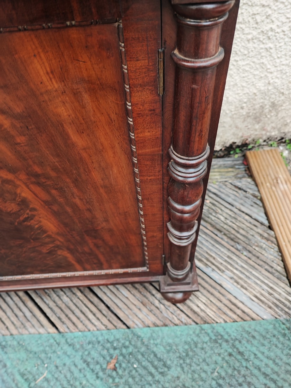 A fine regency mahogany side cabinet View VI