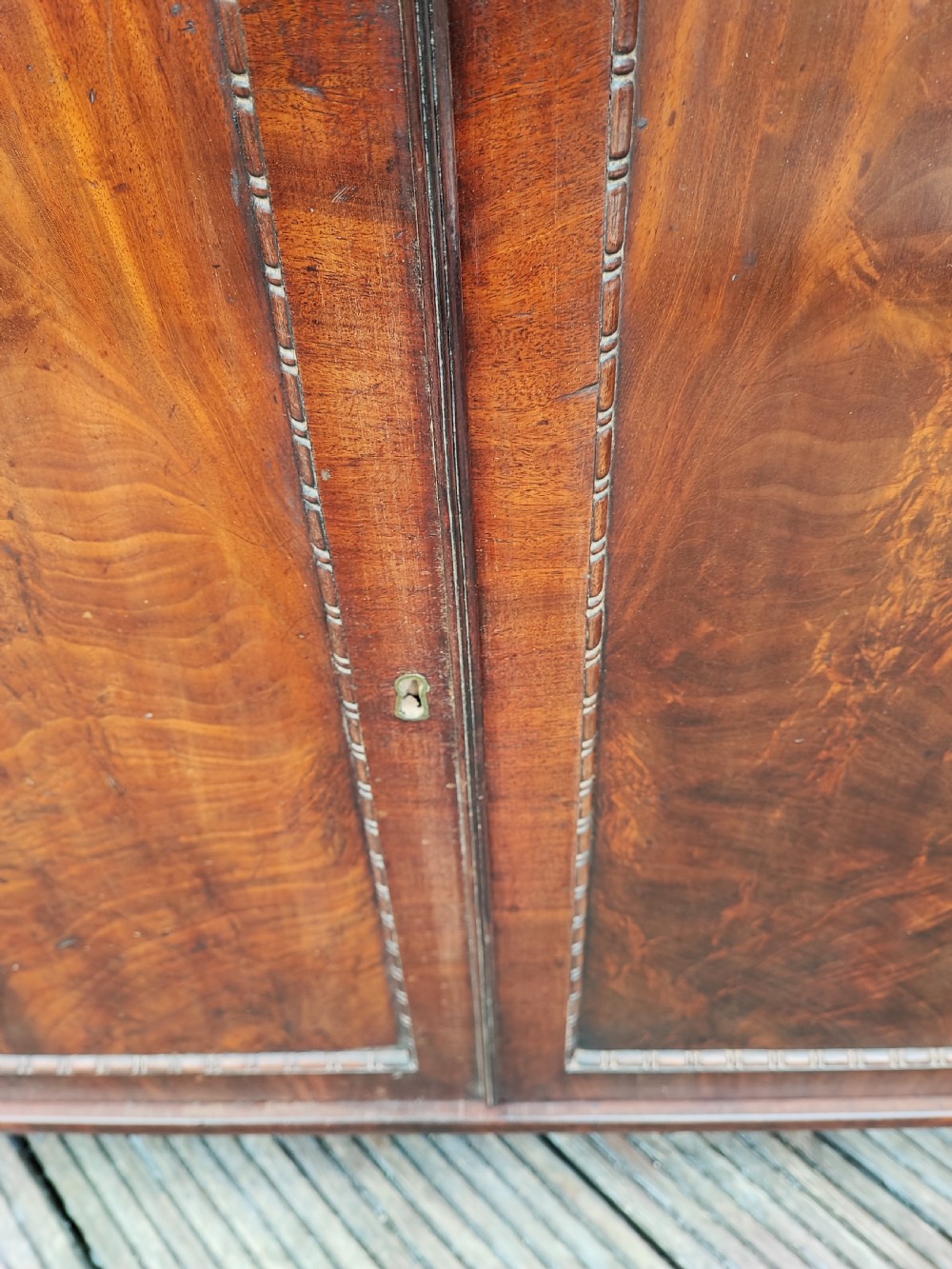 A fine regency mahogany side cabinet View VII