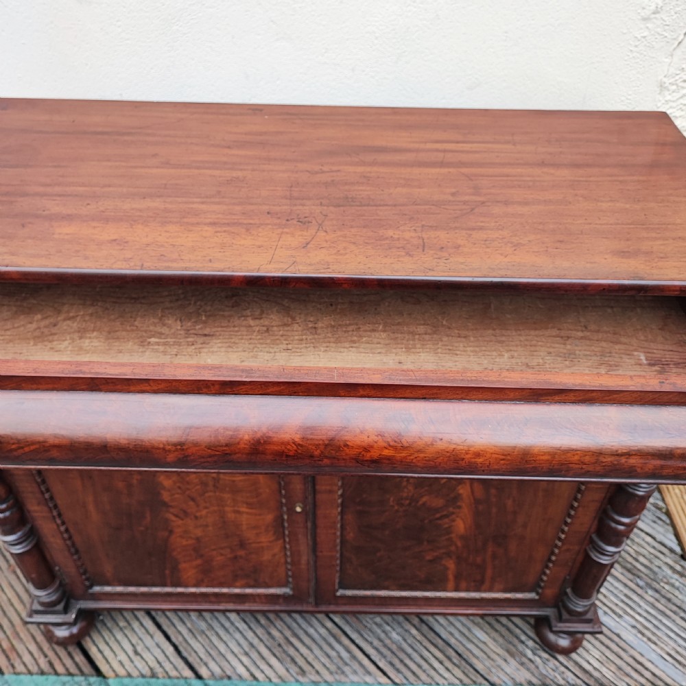 A fine regency mahogany side cabinet View VIII