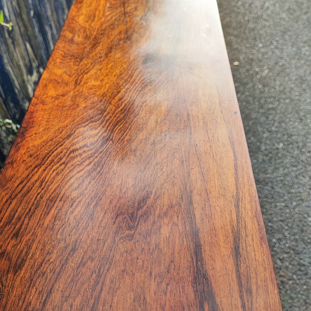 Superb regency rosewood open bookcase View II