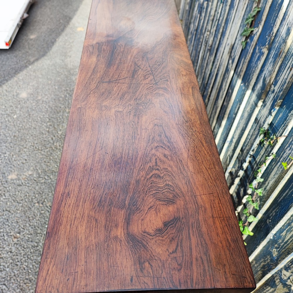 Superb regency rosewood open bookcase View IV