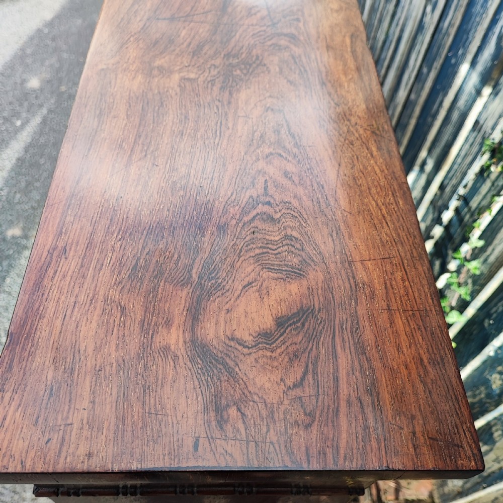 Superb regency rosewood open bookcase View X