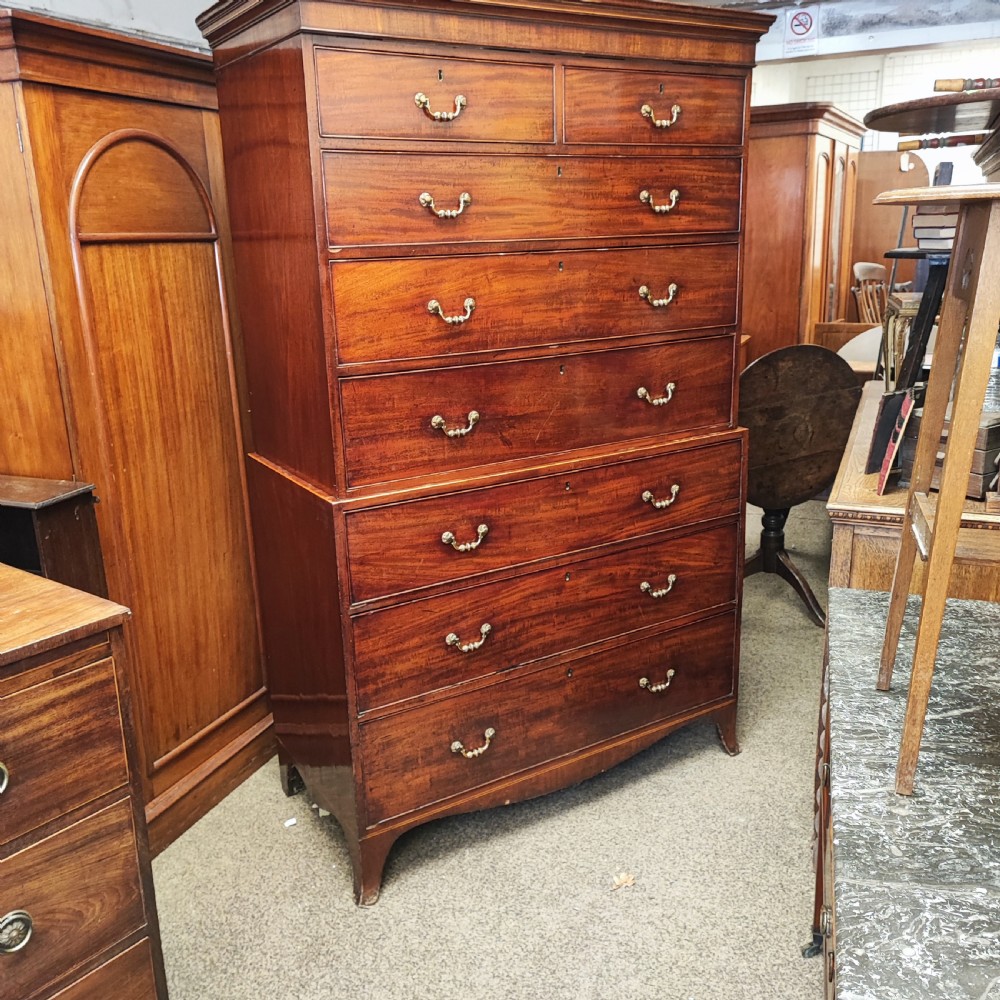 A fine Georgian chest on chest from the channel islands