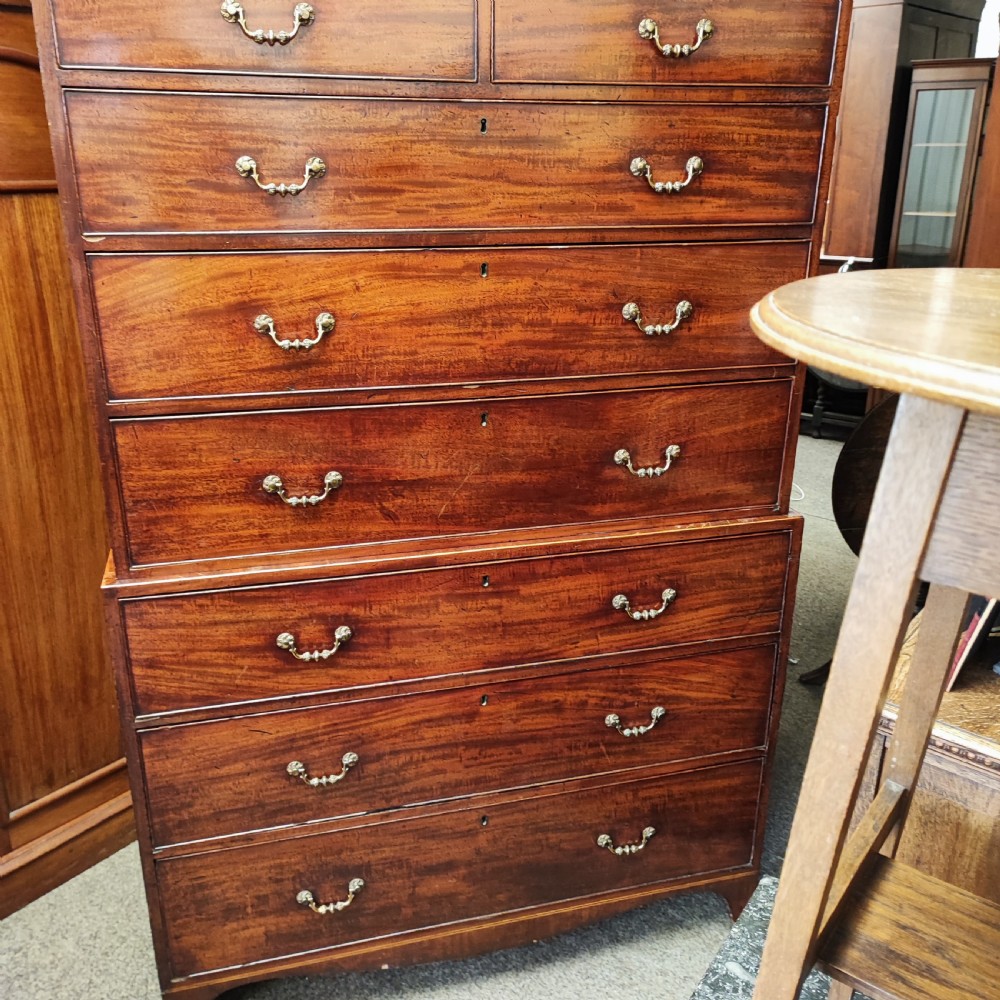 A fine Georgian chest on chest from the channel islands View X